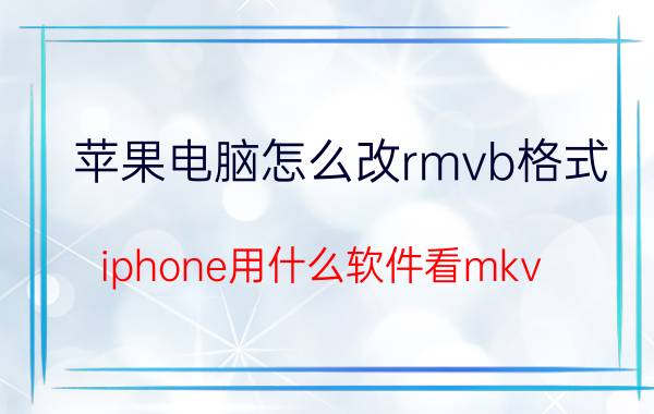 苹果电脑怎么改rmvb格式 iphone用什么软件看mkv？